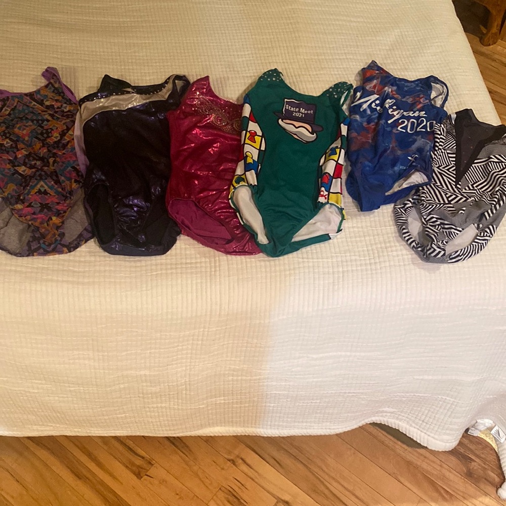 LOT of 6 Gymnastics Leotard Leos!